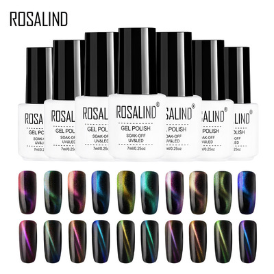 Rosalind cross border detonating money nail magic 4D cat eye gel style DIY Nail Polish