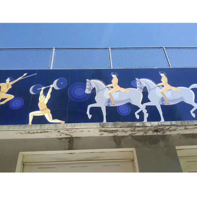 factory customized indoor Scenery mural Background wall Culture Image of the wall fade Fireproof wear-resisting Antifungal Sheet