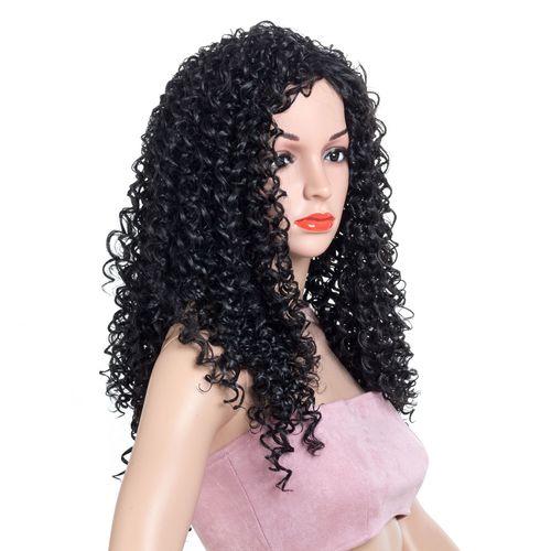 Curly Hair Wigs Wig female long curly hair African wig female small curly high temperature Synthetic wigs wig headgear