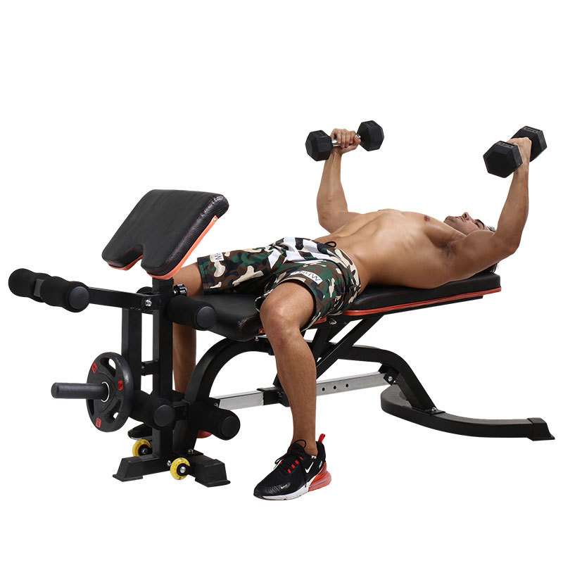 Xinjuli profesional mancuerna taburete hogar comercial multifuncional abdominales taburete volador de aves Banco Silla de fitness