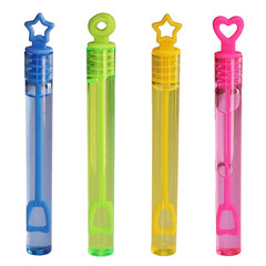 New Bubble Wand Creative Children's Beach Plaza Toys Summer Bubble Blowing Seven-Color Mini Bubble Wand Wholesale