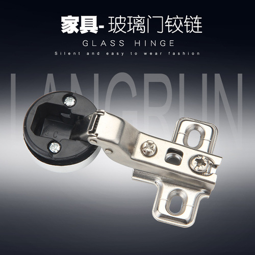 Cross-border glass hinge with lid accessories glass showcase door cabinet door special hinge hardware accessories wholesale