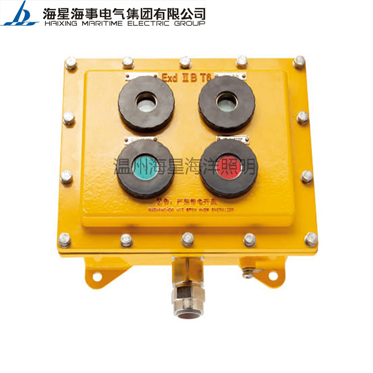 海星船舶用品CFA-2-2带指示灯防爆按钮盒EXe II C T6