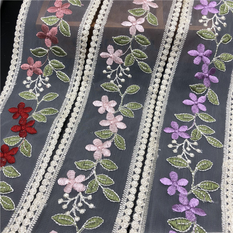 创意布艺多功能蕾丝收纳盒刺绣花边 网纱彩色纸巾盒辅料 DIY窗帘