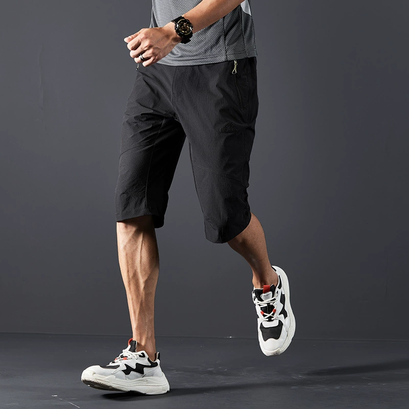 Летние повседневные брюки, мужские спортивные быстросохнущие эластичные дышащие брюки для путешествий на открытом воздухе, групповая покупка, предварительно отобранный логотип 9856