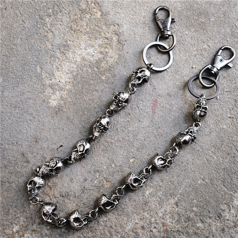 210g Weight Waist Chain Classification Wholesale Jewelry Hip-Hop Punk Skull Metal Waist Chain Halloween