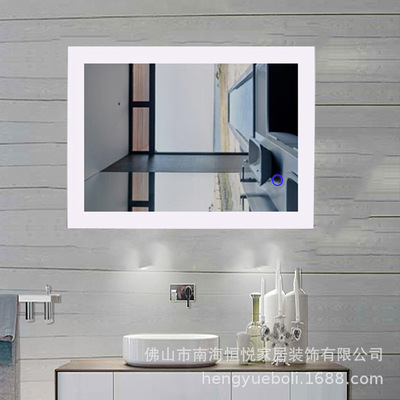 Intelligent bathroom mirror led Lamp lens Touch switch hotel TOILET Wash Mirror bathroom mirror Wall hanging Fog