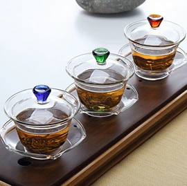 盖碗;玻璃杯;茶壶