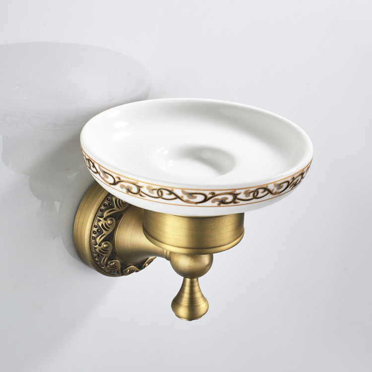 F8319-复古全铜欧式卫浴挂件肥皂碟批发生产直销定做-(4
