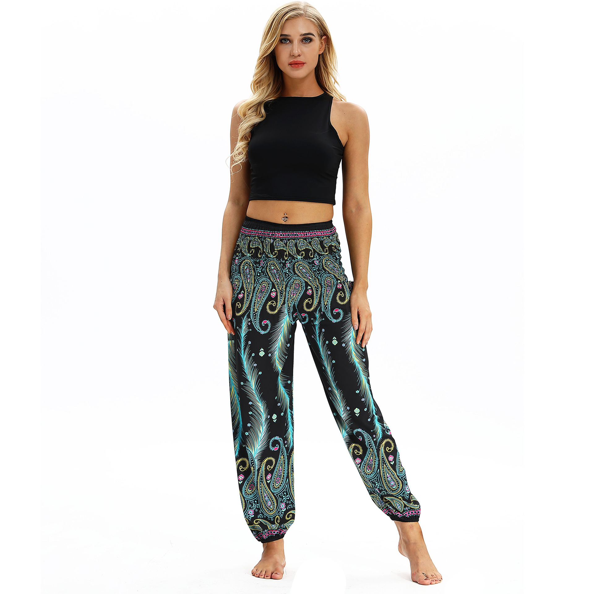 printing loose sports yoga pants Nihaostyle Clothing Wholesale NSMDF67669