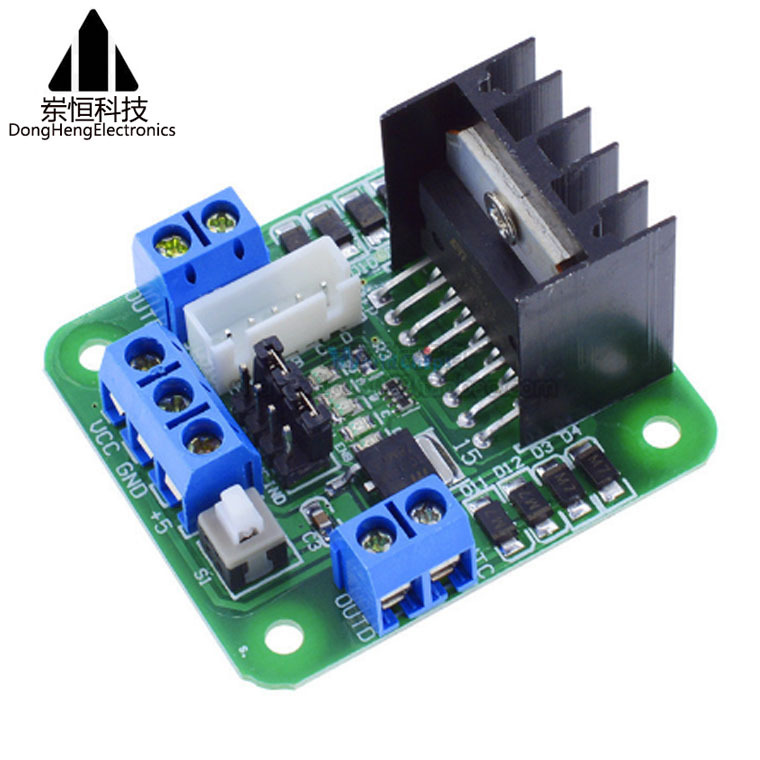 绿板 L298N电机驱动板/步进电机模块/机器人/智能小车(原装芯片)