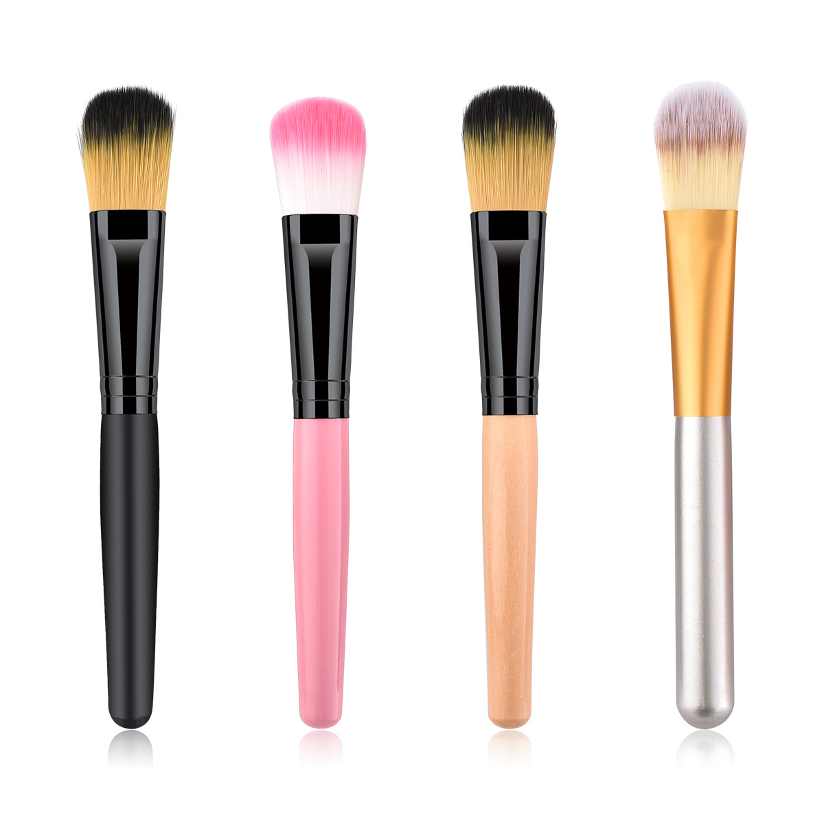 Single pcs makeup brush makeup tools foundation brush wood handle factory wholesale