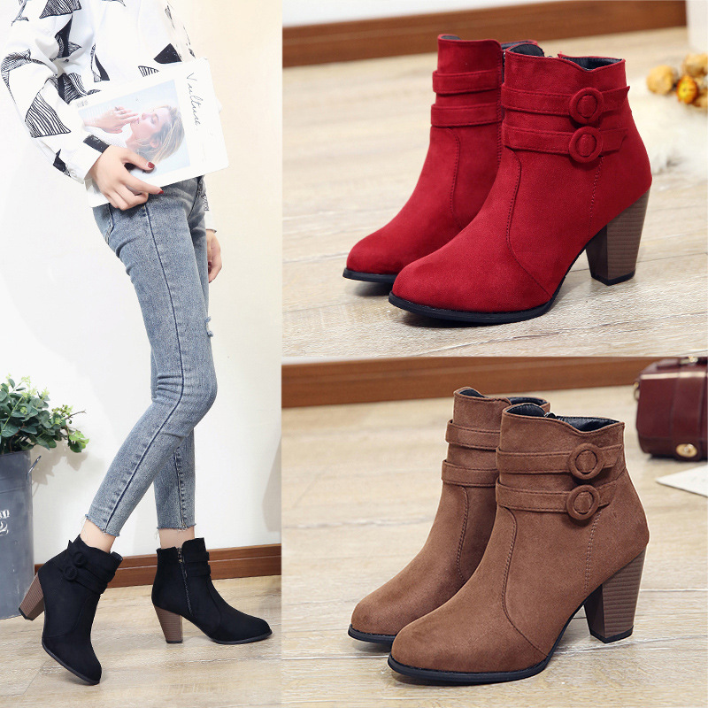 Bottes femme en Daim - Ref 3355176 Image 38