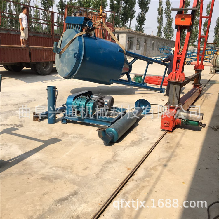 河北水泥厂装罐车全自动气力输送机 粉煤灰 粉料装车倒运输机