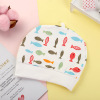 Cartoon keep warm children's cute windproof breathable hat for new born