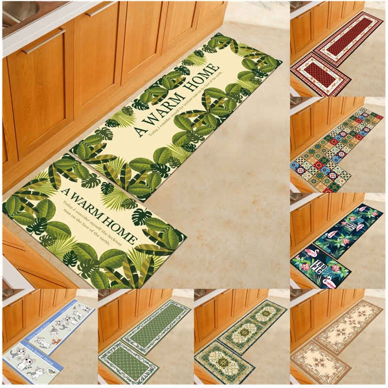 Suministro directo de fábrica alfombra de cocina alfombra de piso engrosada alfombra Europea alfombra de baño alfombra de puerta puede estar en stock al por mayor