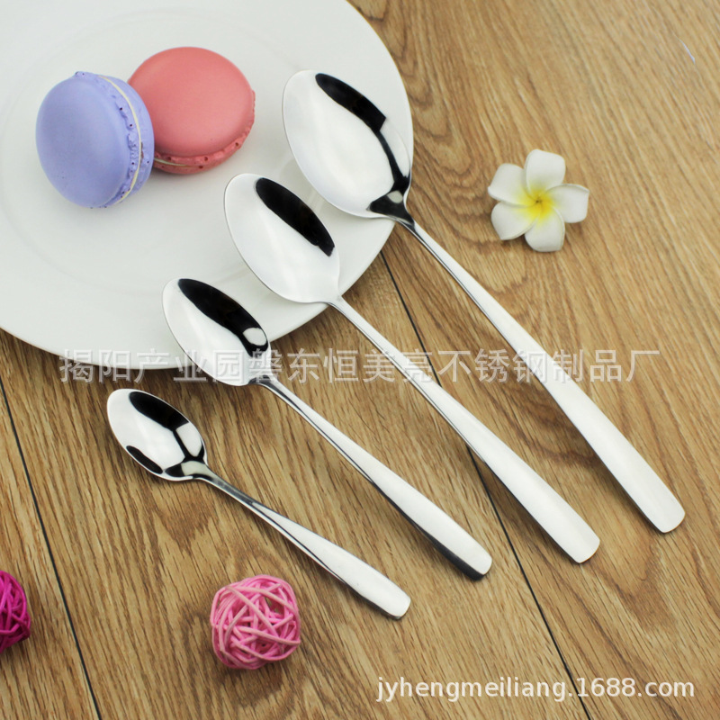 [304 스테인레스 스틸 식기] 저녁 식사 숟가락 혼합 숟가락 차 숟가락 프로모션 선물 슈퍼마켓 핫 세일
