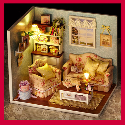 智趣屋手工DIY制作拼装娃娃小屋儿童益智女孩玩具送生日礼物|ms