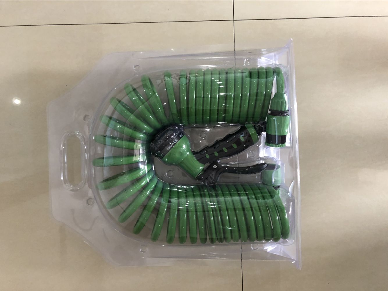 [厂家产销] 15米弹簧伸缩水管家用洗车浇花冲地/EVA/PU弹簧管