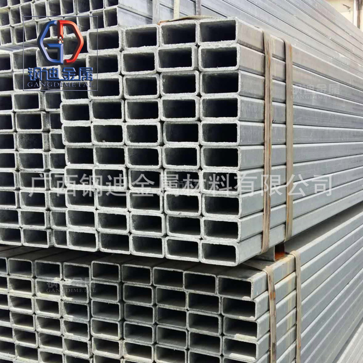 南宁热镀锌方管 60*60方通 矩形家具管 Q235 簿壁 加厚 规格齐全