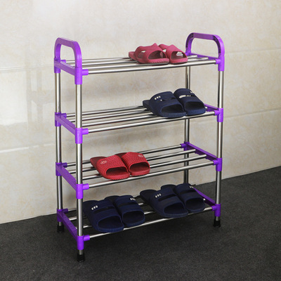 Manufactor Direct selling simple and easy Shoe cabinet originality combination shoe rack multi-storey Stainless steel shoe rack dustproof Storage Shelving