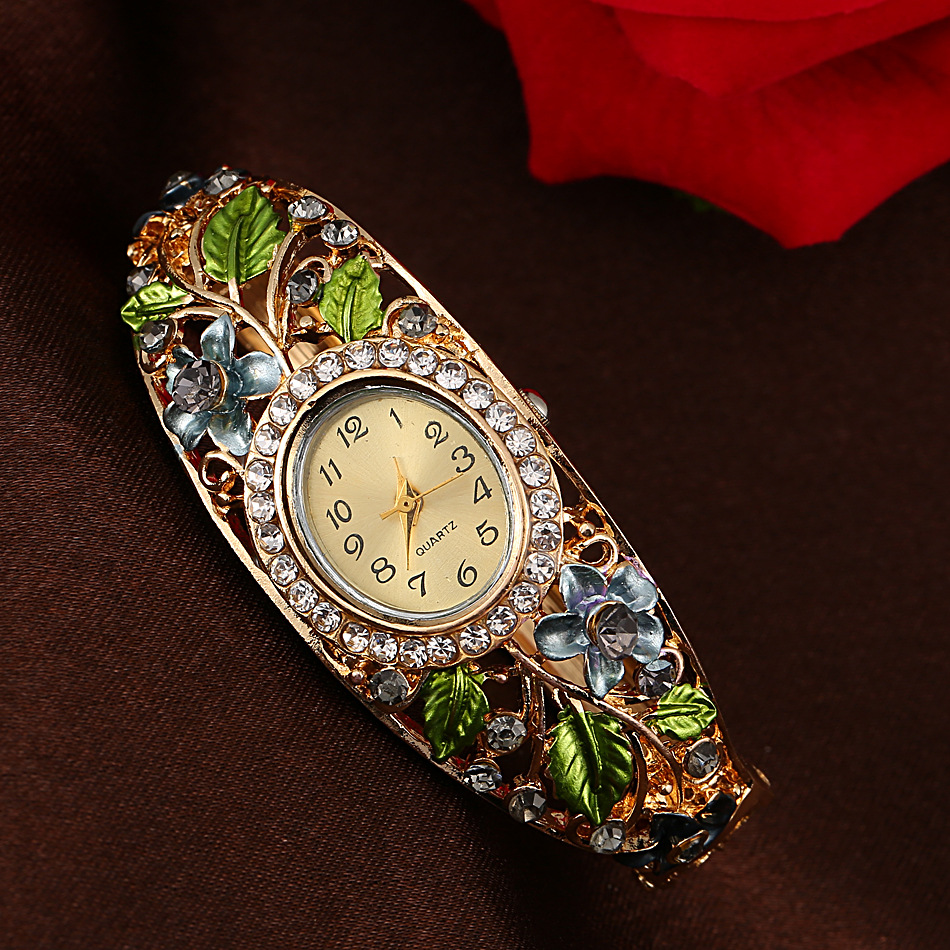 Luxurious Flower Quartz Women's Watches display picture 6