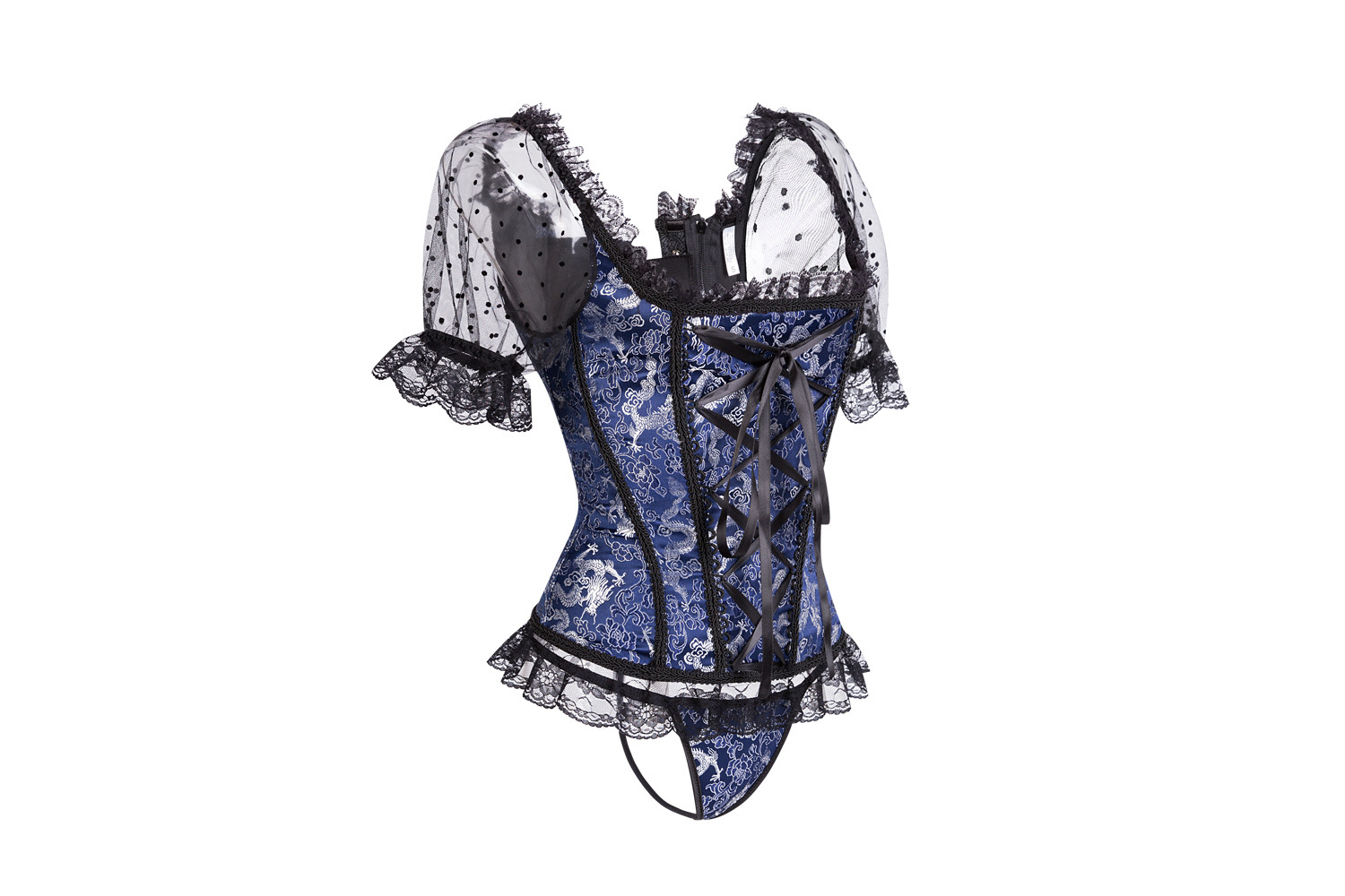 Luxury Sleeve Lace Corset Image 8