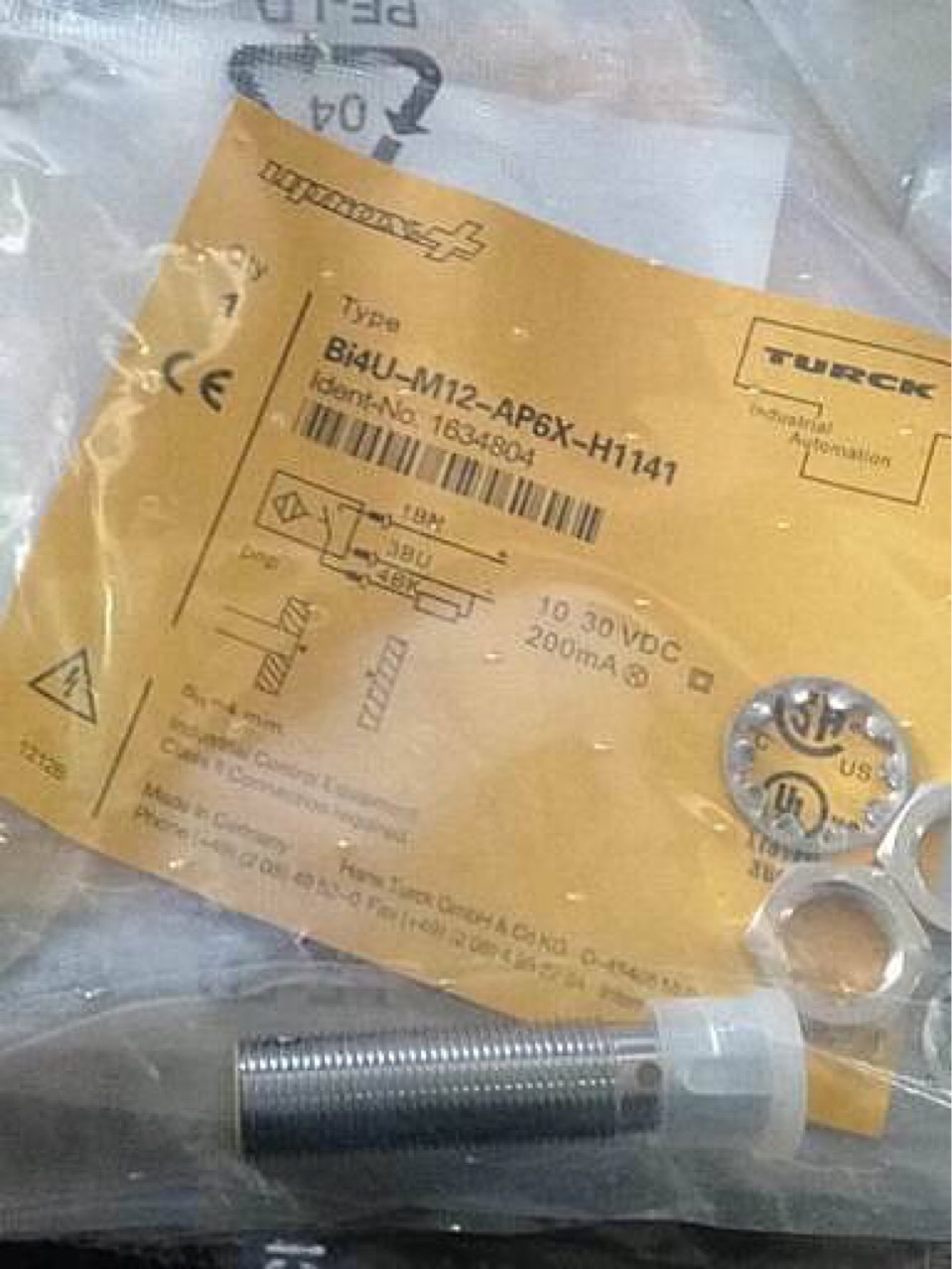 全新原装Turck 图尔克 BI4U-M12-AP6X-H1141 电感式接近开关