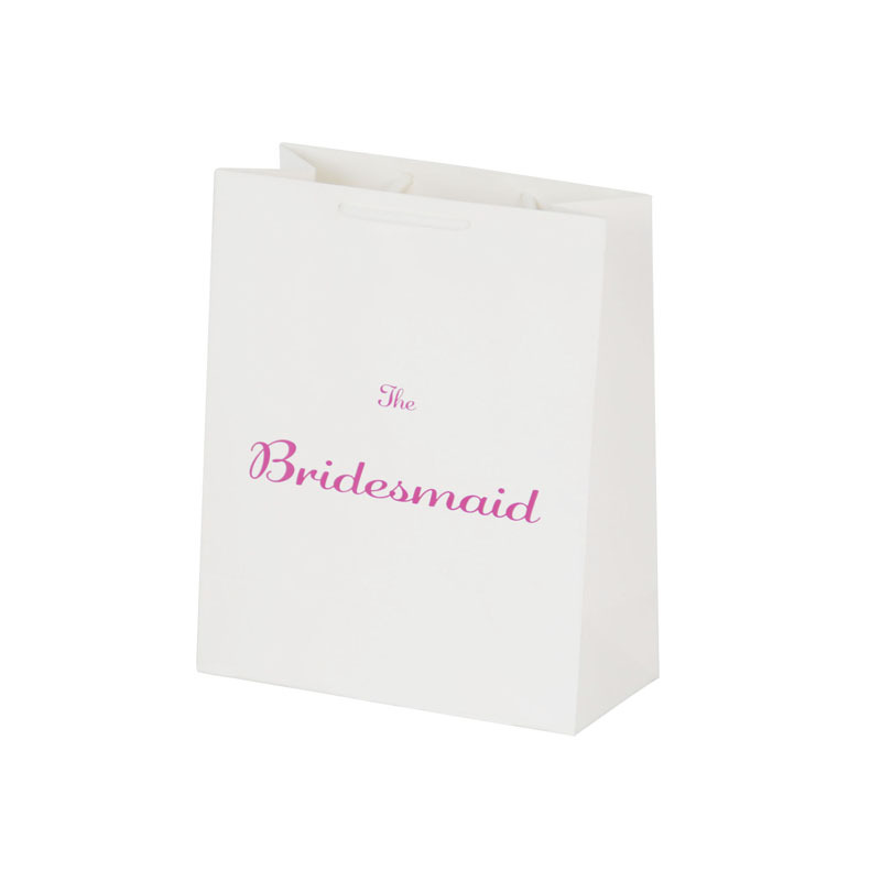 Custom-made high-end white gift bags