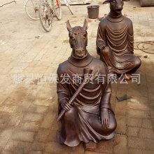 厂家铸造喷泉十二生肖铜雕摆件铸铜动物小区景观十二兽首铜雕塑