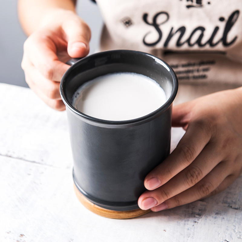欧式咖啡杯陶瓷咖啡杯创意复古马克杯日式家用早餐杯水杯喝水杯子|ru