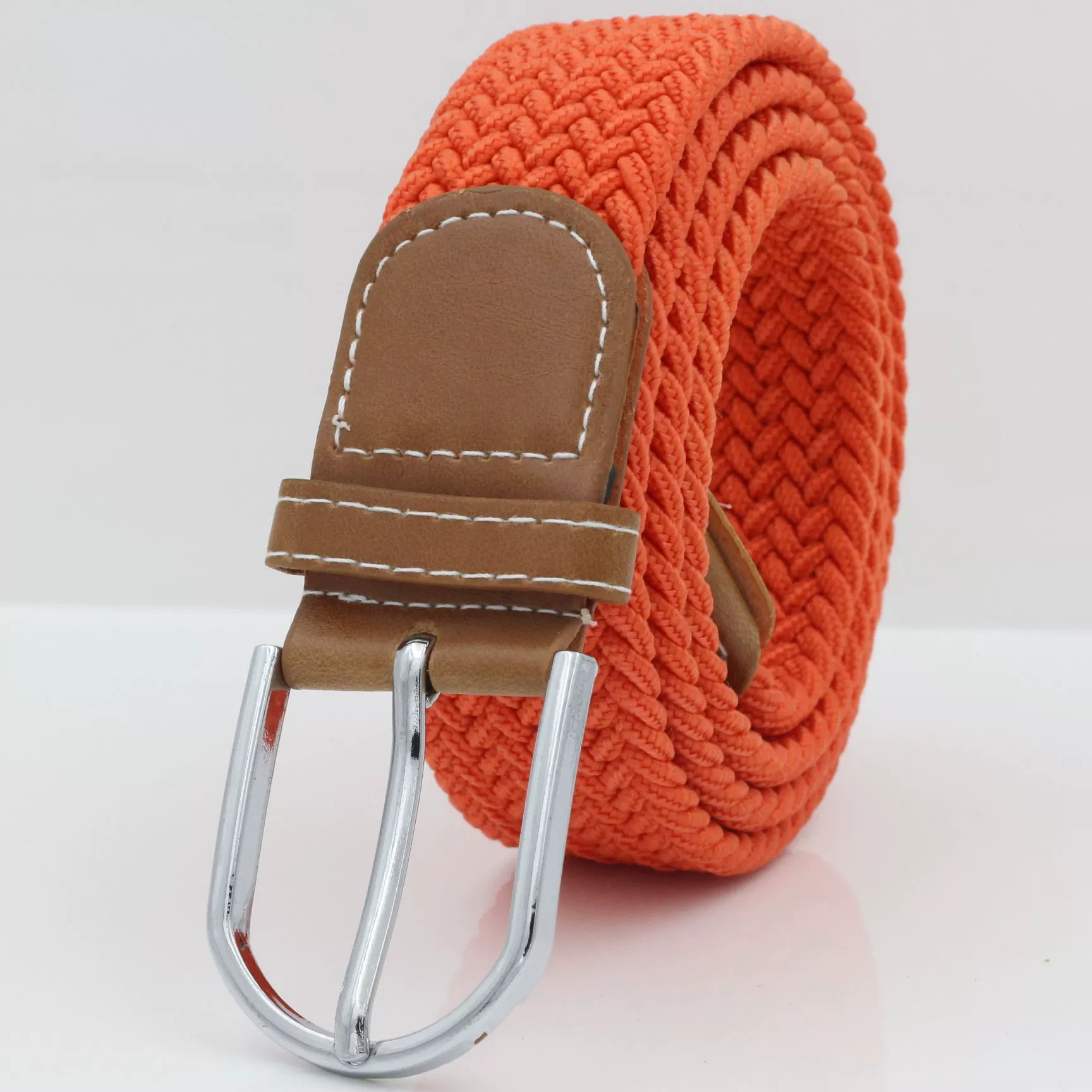 Elastic woven belt for leisure, trousers for men and women, elastic waist