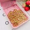 Vietnamese sand gold jewelry brass gold -plated jewelry m buckle buckle necklace buckle accessories manufacturers wholesale