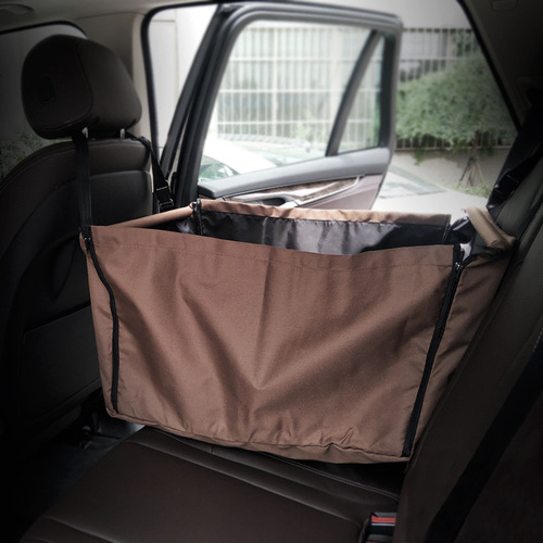 Cross-border Amazon pet car mat car bag, car waterproof pet dog hanging bag, double layer pet dog backpack