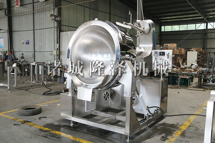 腰果裹糖油炸机器 琥珀核桃仁生产线裹糖油炸设备