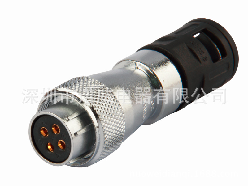 【厂家直销，诺威NC系列航空插头插座 电连接器 可接波纹软管