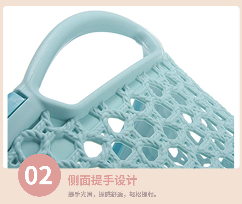 仿毛线手提收纳篮