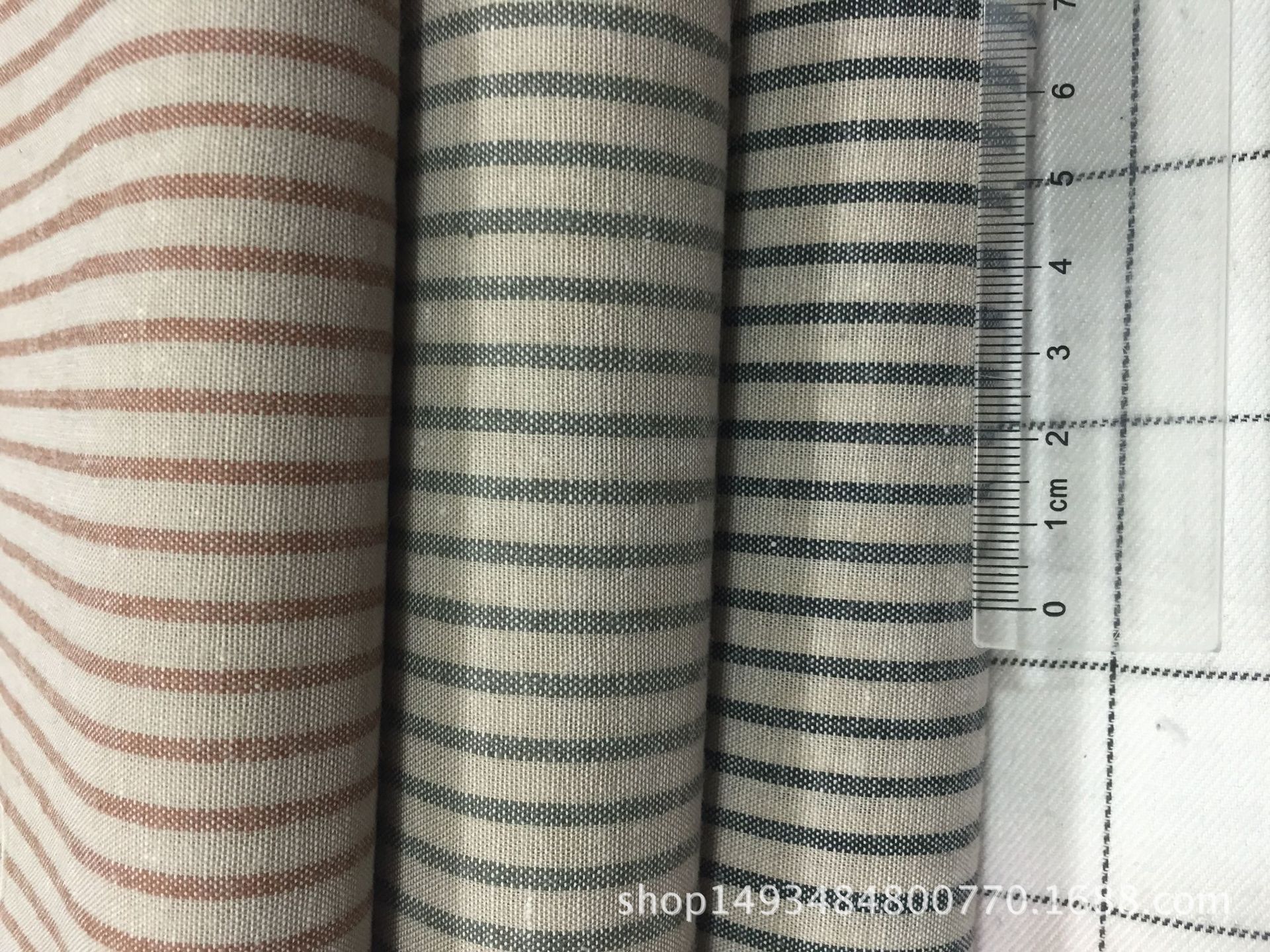 色织全棉条子布衬衫面料共有品条子面料现货