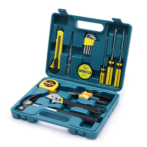 Car repair emergency 16-piece tool box set Household hardware tool box insurance gift tool set