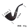 BX07 horn -shaped carved resin smoke sculpture carved rice ear ears big head iron pot filament silk fighting smoke wholesale