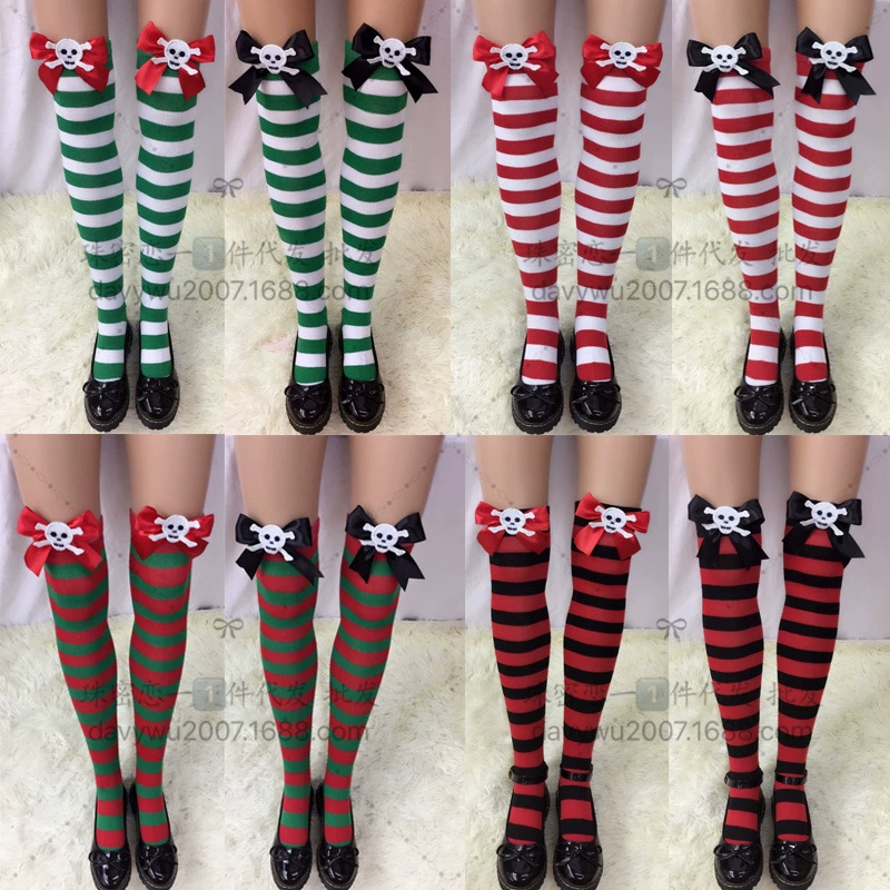 Sexy red doll with bow, cute socks