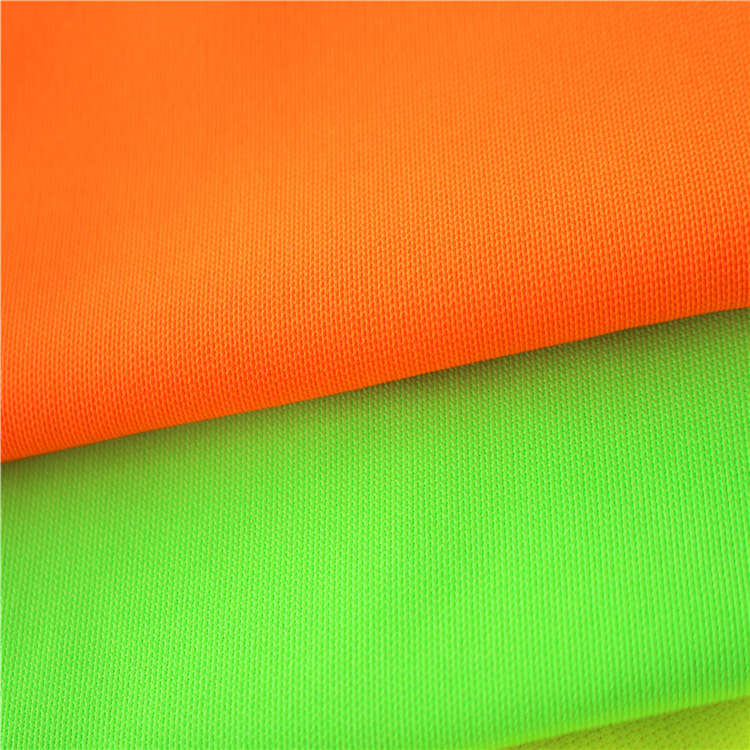 大量供应荧光色经编布 反光布 环卫工人服面料