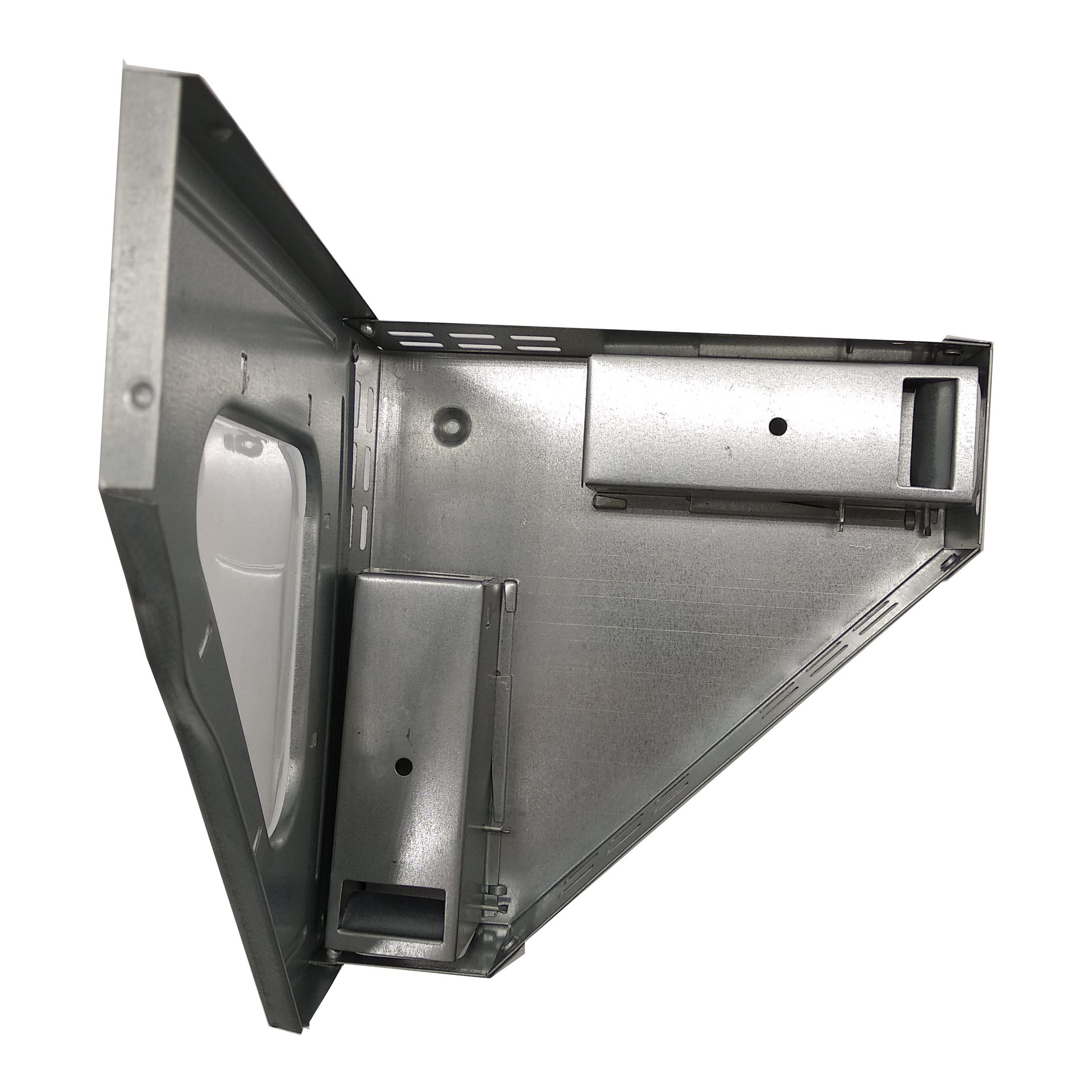 Caja trampa de ratón con ventana triangular, placa galvanizada, captura continua