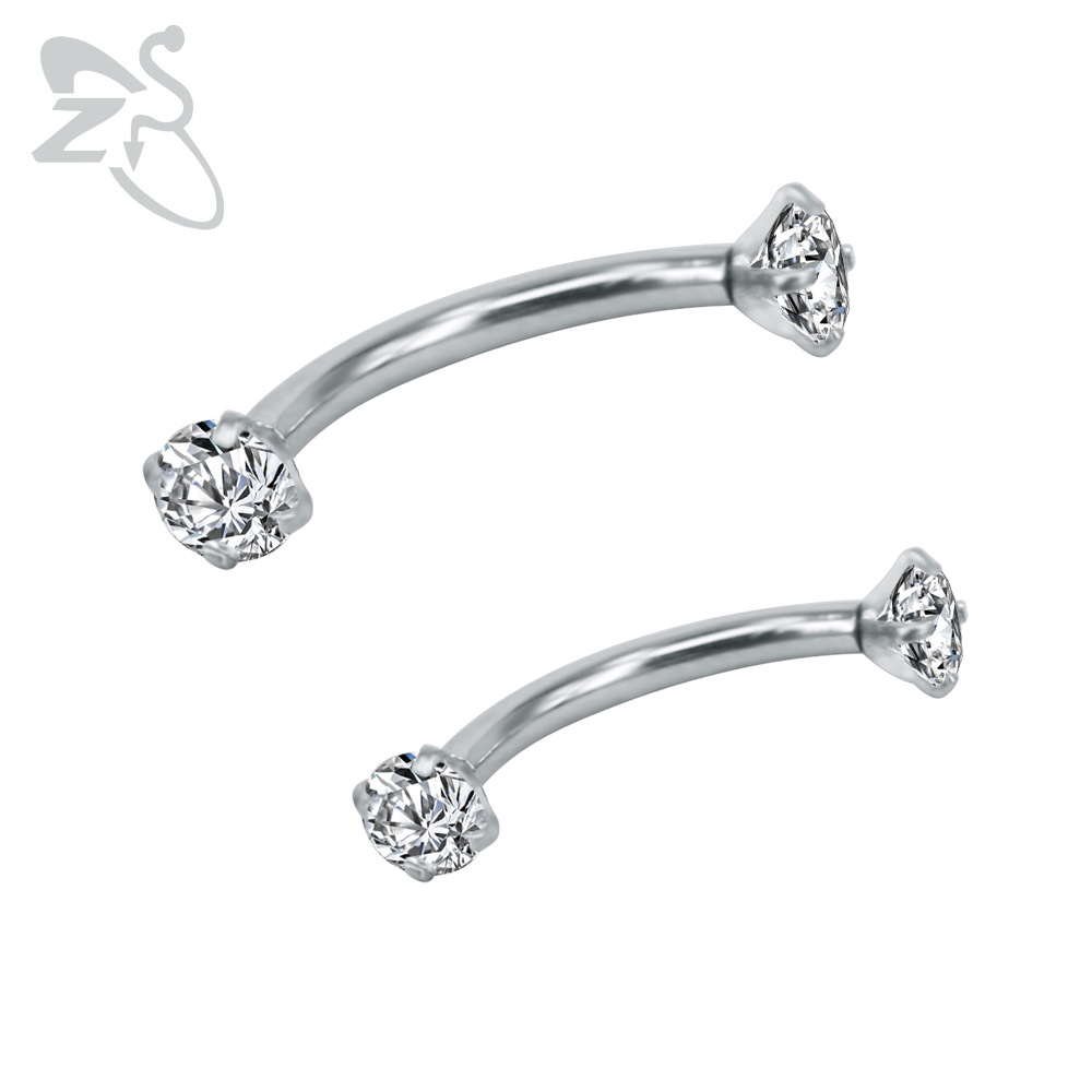 Labret piercing jewelry detail image