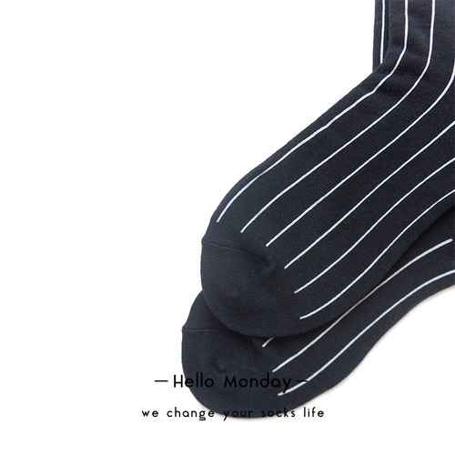33556HELLOMONDAY Cotton Vertical Stripe Spring and Summer Series Couple Style Men's and Women's Socks Trendy Europe and America