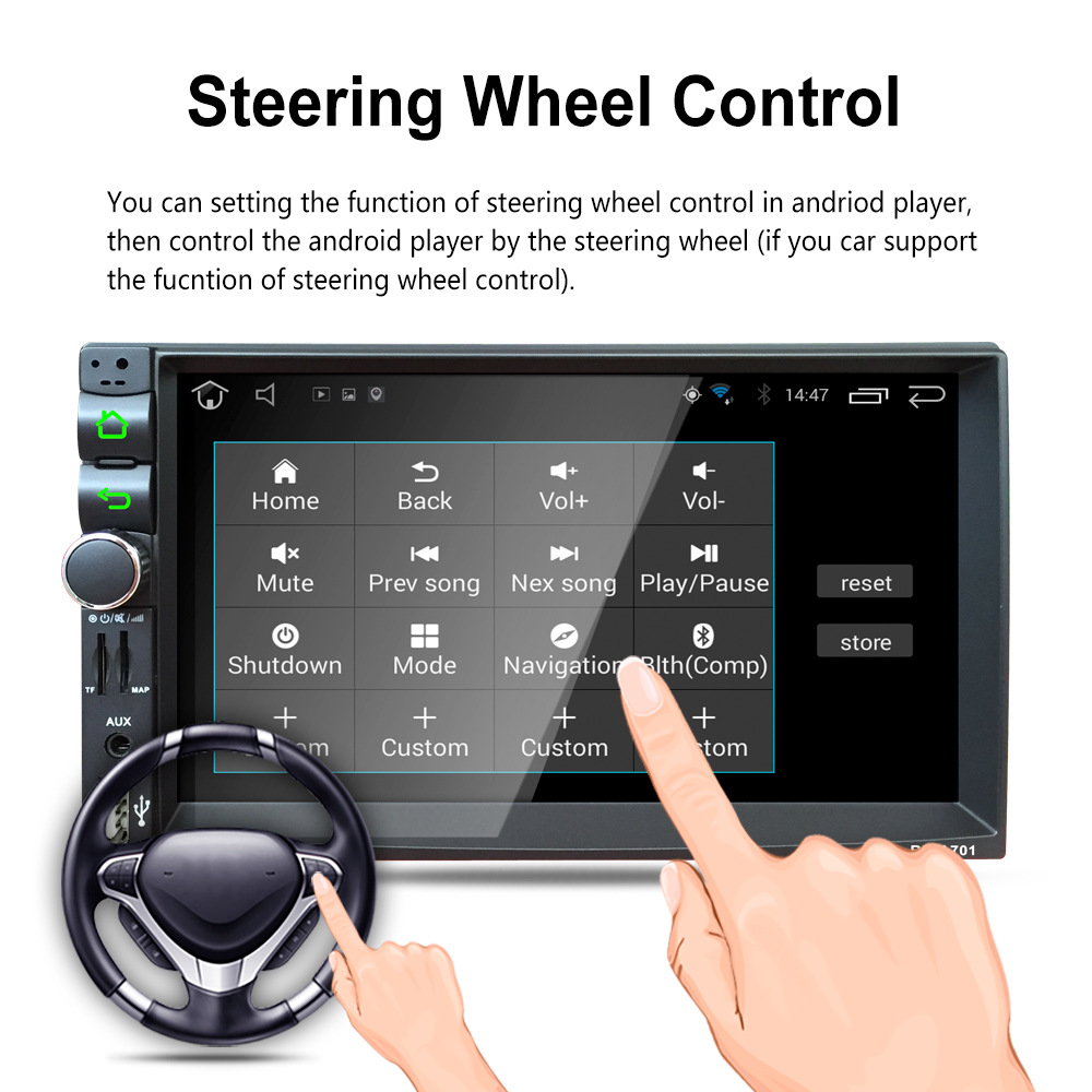 Discount New 2Din 7 Inch Touch Screen Android 5.1 Car Multimedia Player MP5 DVD Player 1028 x 600 Bluetooth Wifi Auto Radio GPS Navigator 10 Discount New 2Din 7 Inch Touch Screen Android 5.1 Car Multimedia Player MP5 DVD Player 1028 x 600 Bluetooth Wifi Auto Radio GPS Navigator 10