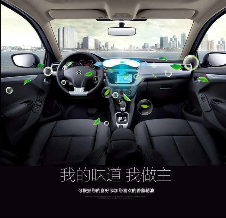 2024 new car air purifier home maternal and child intelligent sterilization in addition to formaldehyde anion purifier gift