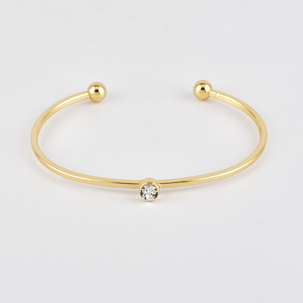 Popular Fashion Full Diamond Circle Leaf Triangle Bracelet Combination Four-piece Set Wholesale display picture 4