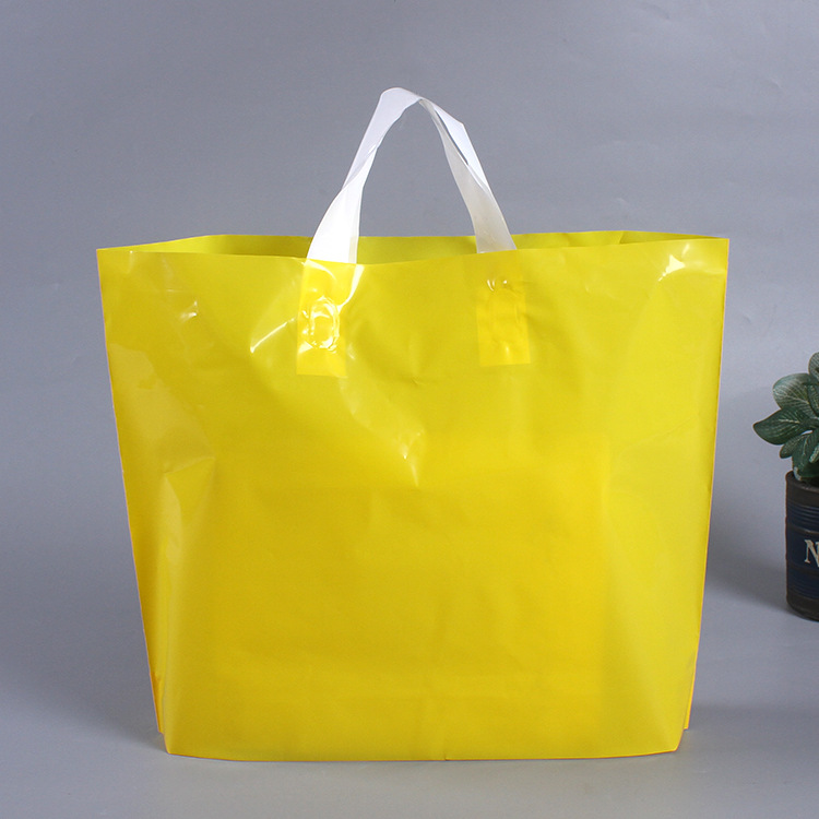 PE bag wholesale clothing store packaging bag custom gift shopping plastic handbag Custom blank bag can be printed LOGO