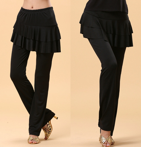 Wholesale square dance clothing new culottes dance clothing adult culottes Latin dance pants long pants women autumn and winter